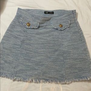 Cute Blue Zara Mini Skirt S